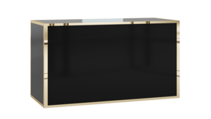 Avenue Polished Gold - Black Bar 6' rental New York, NY