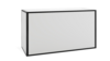Avenue Powder Black Frame - White Insert Bar 6' rental in New York, NY