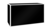 Avenue Powder White Frame - Black Insert Bar 6' rental in New York, NY