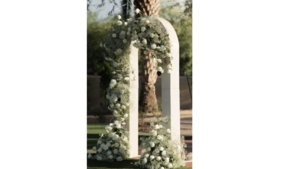 Taupe Column Arch rental Phoenix, AZ