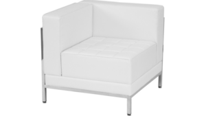 White Soho Corner Chair Right rental New York, NY