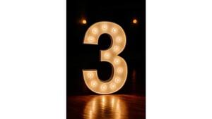 Marquee Number - "3" rental Phoenix, AZ