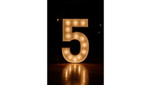 Marquee Numbers - "5" rental Phoenix, AZ