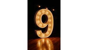 Marquee Numbers - "9" rental Phoenix, AZ
