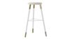 Tivoli Stool White Polished Gold - Ivory Velvet... rental in New York, NY