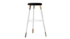 Tivoli Stool White Polished Gold - Black Velvet... rental in New York, NY