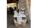 White Fluted Bistro Table rental in Phoenix, AZ