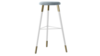 Tivoli Stool White Polished Gold - Rain Velvet ... rental in New York, NY