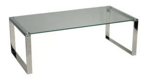 Avenue Glass Coffee Table rental New York, NY