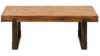 Rustic Metal Base Coffee Table rental in New York, NY