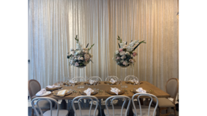Pipe and Drape Ivory rental Phoenix, AZ