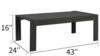 Black Outdoor Coffee Table rental in New York, NY