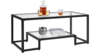 Glass Coffee Table Black Frame rental in New York, NY