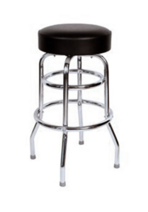 Black Padded Barstool rental Austin, TX
