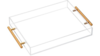 Acrylic Tray with Gold Handles 12" x 16" x 2" rental in New York, NY