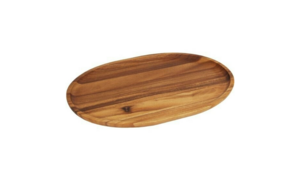Acacia Wood Oval Platter 12" X 18" rental New York, NY