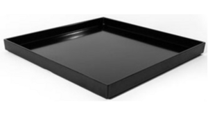 Melamine Black Rectangular Tray 13"x19" rental New York, NY