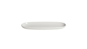 Porcelain Narrow Oval Platter 4.5" X 14" rental New York, NY