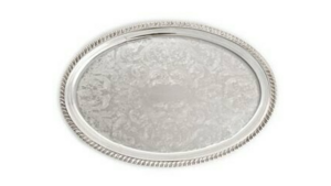 Silver Oval Tray 16" X 22" rental New York, NY