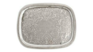 Silver Rectangle Tray 19" X 24" rental New York, NY