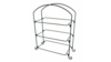 Wrought Iron Rectangle 3 Tier Stand rental in New York, NY