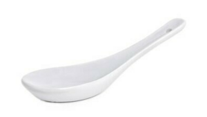 White Ceramic Tasting Spoon Per Spoon rental New York, NY