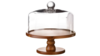 Wooden Cake Stand 9" with Glass Cover rental in New York, NY