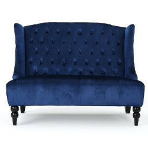 Navy Velvet Settee rental San Antonio, TX