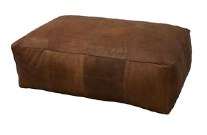 Rectangular Leather Ottoman rental San Antonio, TX