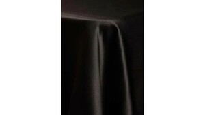 120" Tablecloth Lamour - Ultra Black rental Phoenix, AZ