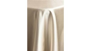 120" Tablecloth Lamour - Vanilla Cream rental Phoenix, AZ