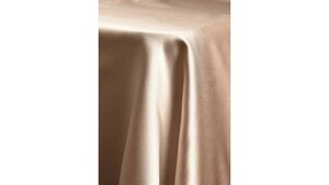 90"x156" Tablecloth Lamour - Bright Champagne rental Phoenix, AZ