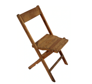 Wood Slatted Folding Chair rental in San Antonio, TX