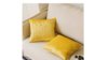 Gold Velvet Throw Pillow 18" - Set of 2 rental in New York, NY