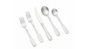 Hammered Silver Dinner Fork 18/10 (Pack of 10) rental New York, NY