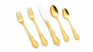 King Arthur Gold Dinner Fork 18/10 (Pack Of 10) rental New York, NY
