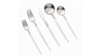 Vera Silver White Handle Teaspoon (Pack of 10) rental in New York, NY