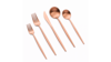 Vera Rose Gold Dinner Knife (Pack of 10) rental in New York, NY