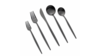 Vera Black Dinner Fork (Pack of 10) rental in New York, NY