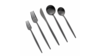Vera Black Salad Fork (Pack of 10) rental in New York, NY
