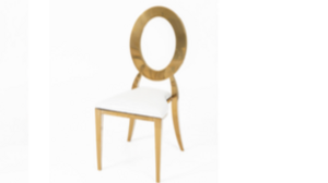 Stainless Steel Chair - "O" Gold rental Miami-Ft. Lauderdale, FL