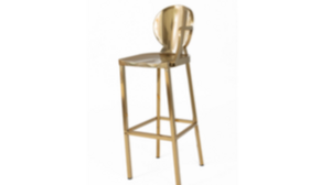 Stainless Steel Barstool - Vanessa Gold rental Miami-Ft. Lauderdale, FL