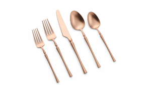 Irene Rose Gold Dinner Knife 18/10 (Pack of 10) rental New York, NY