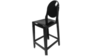 Ghost Barstool - Black w/Back rental in Miami-Ft. Lauderdale, FL