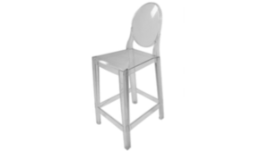 Ghost Barstool - Clear w/Back rental Miami-Ft. Lauderdale, FL