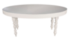White Table - Oval Mirror Top rental in Miami-Ft. Lauderdale, FL