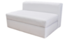 Lounge - White Double Armless Chair rental in Miami-Ft. Lauderdale, FL