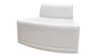 Lounge - White Armless Corner Chair rental in Miami-Ft. Lauderdale, FL