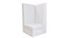 Lounge - White High Back Corner Chair rental in Miami-Ft. Lauderdale, FL
