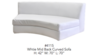 Lounge - White Mid Back Curved Sofa rental in Miami-Ft. Lauderdale, FL